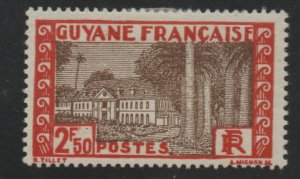 French Guiana Scott 147 MH* Government Buildings at Cayenne stamp