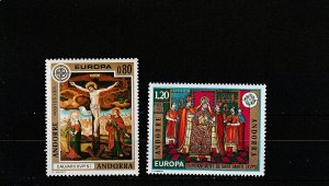 Andorra (French Administration)  Scott#  236-237  MNH  (1975 Europa)