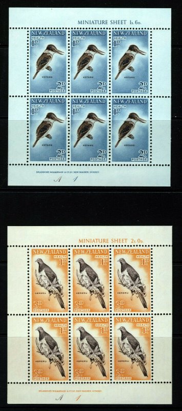 NEW ZEALAND 1960 Health Stamps MiniSheets SG MS804b MNH 