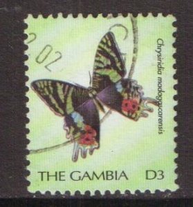 Gambia   #2264   used  2000  butterflies  3d