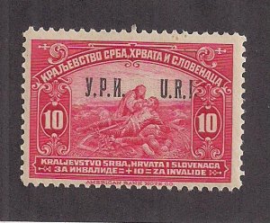 YUGOSLAVIA SC# B1   U.R.I. OVPRT FVF/MNH  1923