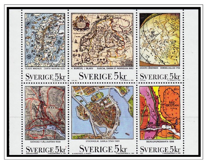 COLOR PRINTED SWEDEN 1855-2010 STAMP ALBUM PAGES (264 illustrated pages)