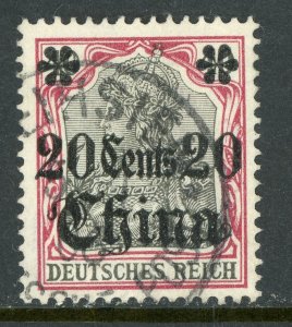 China 1901 Germany 20¢/40pf Germania Michel 32 (Sc #41) Weihsien CDS F107