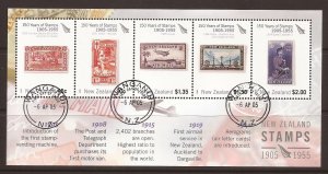 2005 New Zealand - Sc 2012a - used VF - Mini Sheet - NZ Stamps 150th anniversary