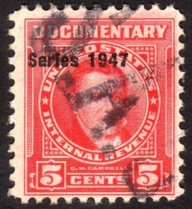 1947, US 5c, Documentary, Used, Sc R465