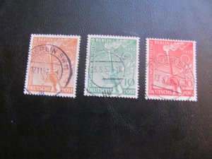 Germany Berlin 1952 USED SC 9N81-83 OLYMPICS SET XF MICHEL 45 EUROS