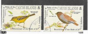 Turks & Caicos Islands #60-61 Birds  (U) CV$3.10