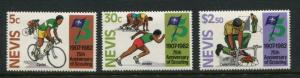 Nevis #156-8 MNH Scouting