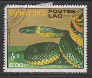 Laos 725 Snakes 1986