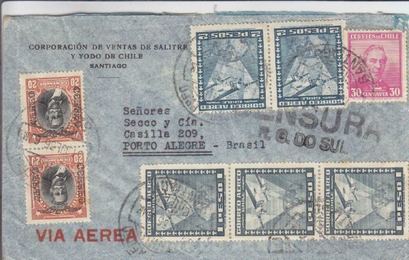 1936, Santiago, Chile to Porto Alegre, Brazil, Censored, See Remark (C3542)