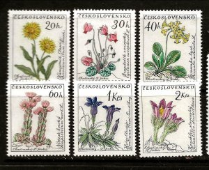 Czechoslovakia Sc 1013-8 NH SET of 1960 - Flowers