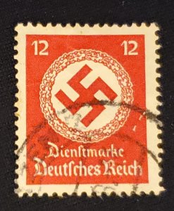 Germany O86, 1934 Swastika