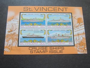 St Vincent 1974 Sc 374a ship MNH