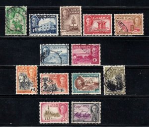 Gold Coast stamps #115 - 127, used, complete set,   CV $82.55
