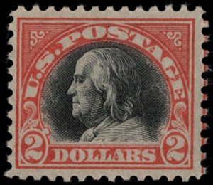 MALACK 523 F/VF OG NH, w/CROWE (10/24) CERT, perfect..MORE.. gg3918