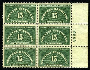 United States QE2 Plate block  - MNG - Plate no. 19558 - no gum