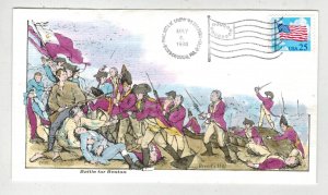 COLLINS HANDPAINTED HISTORICAL EVENT THE BATTLE FOR BOSTON AMERICAN REVOLUTION