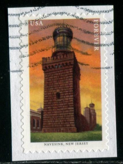 5622 (55c) Mid-Atlantic Lighthouses - Navesink SA. used on paper