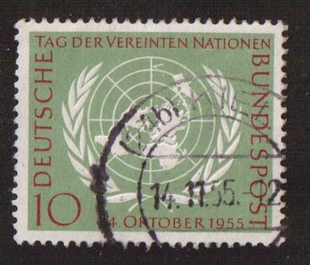 Germany  #736  used  1955  United Nations Day