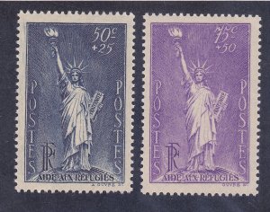 France B44-45 MNH 1936-37 Statue of Liberty Set of 2 VF-XF