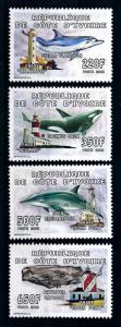 [75702] Ivory Coast 2005 Marine Life Whales Lighthouses  MNH