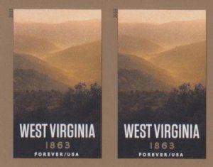 US 4790a Modern Imperf West Virginia Pair