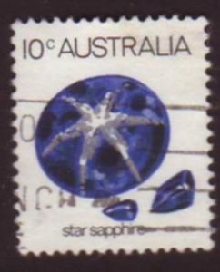 Australia 1974 Sc#562, SG#552a,10c Star Sapphire USED.
