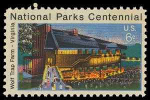 US Sc 1452 VF/MNH - 1972 6¢ Wolf Trap Farm