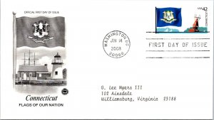 FDC 2008 SC #4281 A3244 Postal Soc Commemorative - DC Cancel - Single - J2396