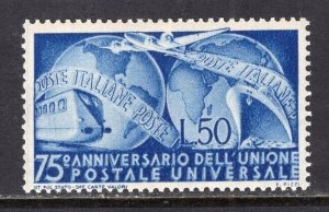 Italy 1949 UPU 75th Anniversary #514 MNH