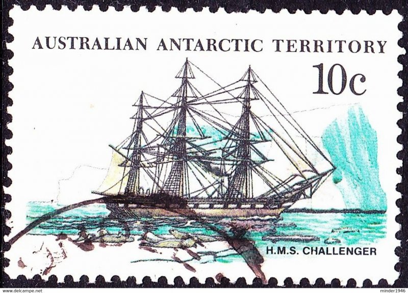 AUSTRALIAN ANTARCTIC TERRITORY (AAT) 1979 QEII 10c Multicoloured 'Ships, H.M....