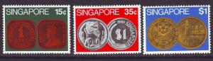 SINGAPORE SC#150-152 Singapore Coins (1972) MNH