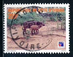 Ivory Coast #1031 Single Used