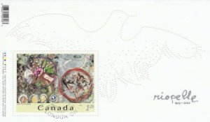 Canada 2003 Jean-Paul Riopelle Souvenir Sheet, #2003 Used