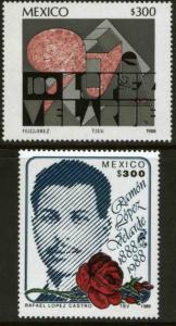 MEXICO 1549-1550 Cent Birth of Poet Ramon Lopez Velarde MNH