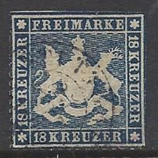 Wurttemberg - SC# 29 VF CV $2250