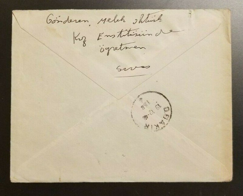 1948 Carsi Sivas Turkey Cover to Diyarbakir With Contents