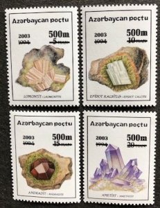 Azerbaijan 760, 762-764 MNH, Surcharged