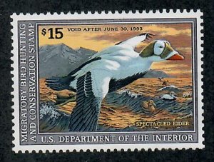 RW59 Spectacled Eider Mint No Gum Single