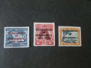 Cook Islands 1935 Sc 98-100 set MNH