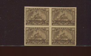 R168a Revenue Mint Block of 4 Stamps Imperf Between Variety NH (R168 By 545)