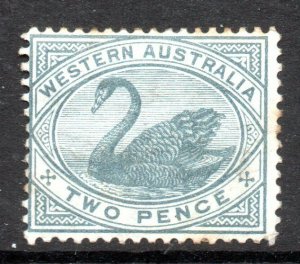 Western Australia: 1885-91 Swan 2d SG 96 mint
