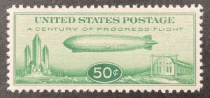 UNITED STATES C18, 1933 50¢ green, PSE cert. XF-Sup 95, Mint OGnh.