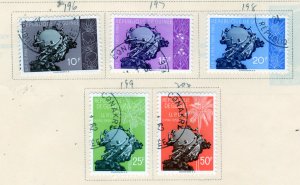 GUINEA  196-200 First Admission to UPU Complete set