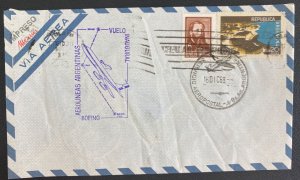 1969 Buenos Aires Argentina First Flight Airmail Cover FFC  To Miami FL Usa