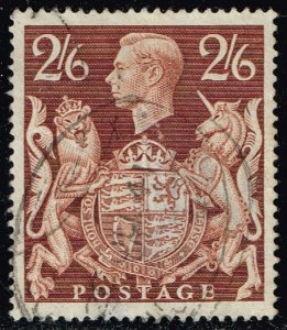 Great Britain #249 King George VI & Royal Arms; Used (6.00) (0Stars)