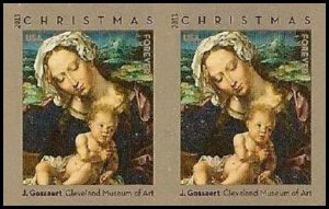 US 4815b Christmas Virgin & Child imperf NDC horz pair MNH 2013