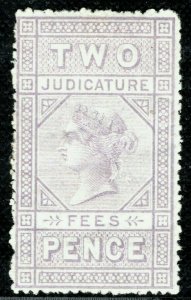 GB QV Revenue Stamp 2d Lilac JUDICATURE FEES (1876) Superb Mint VLMM GWHITE35