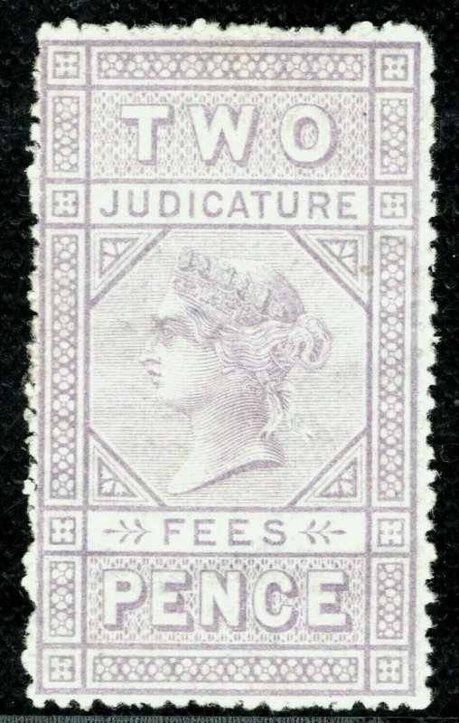 GB QV Revenue Stamp 2d Lilac JUDICATURE FEES (1876) Superb Mint VLMM GWHITE35 