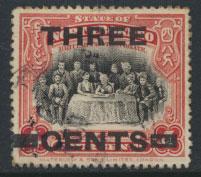 North Borneo  SG 276 SC# 166 Used OPT THREE CENTS  see scan & details